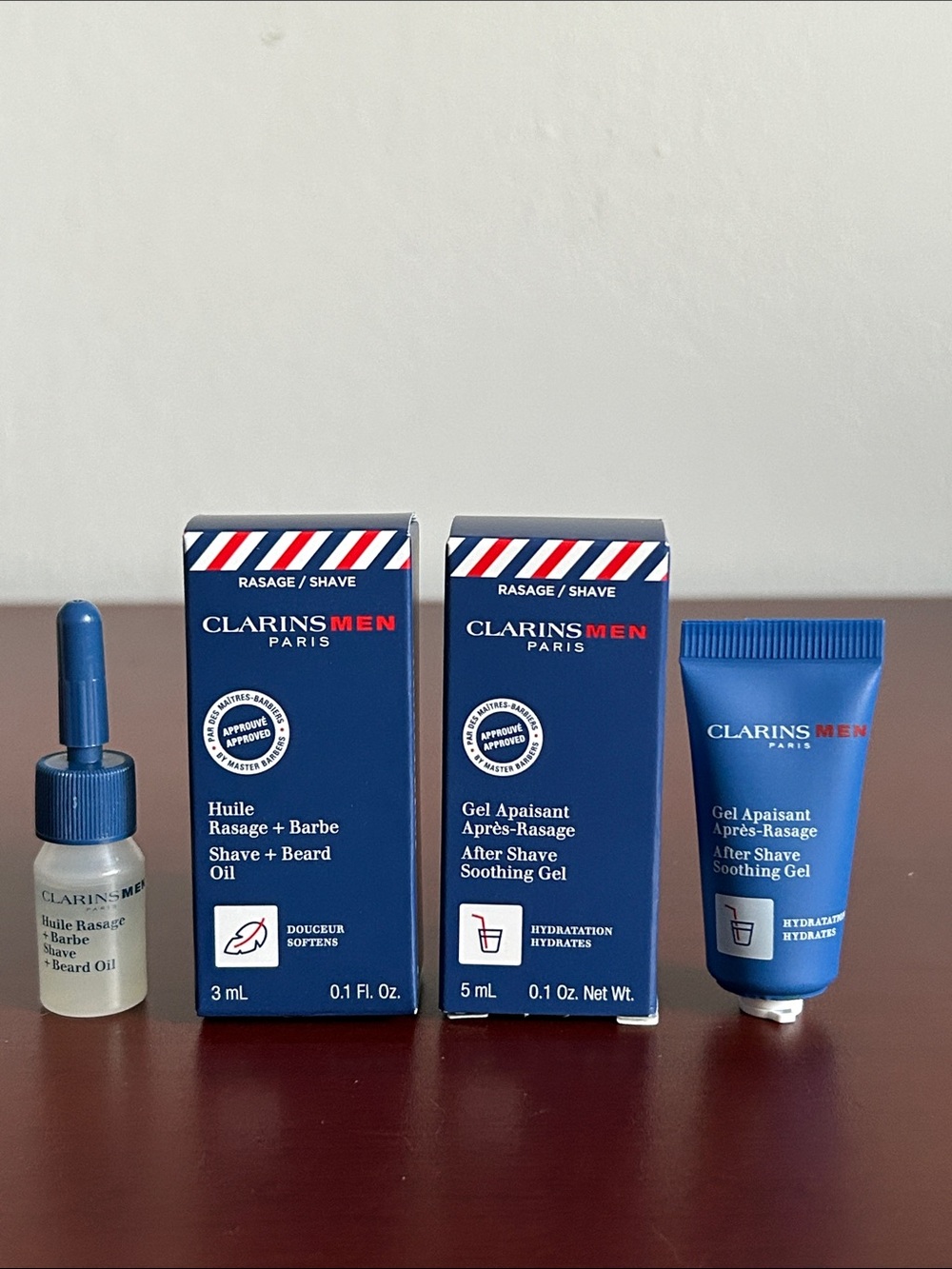 Clarins men’s skincare set